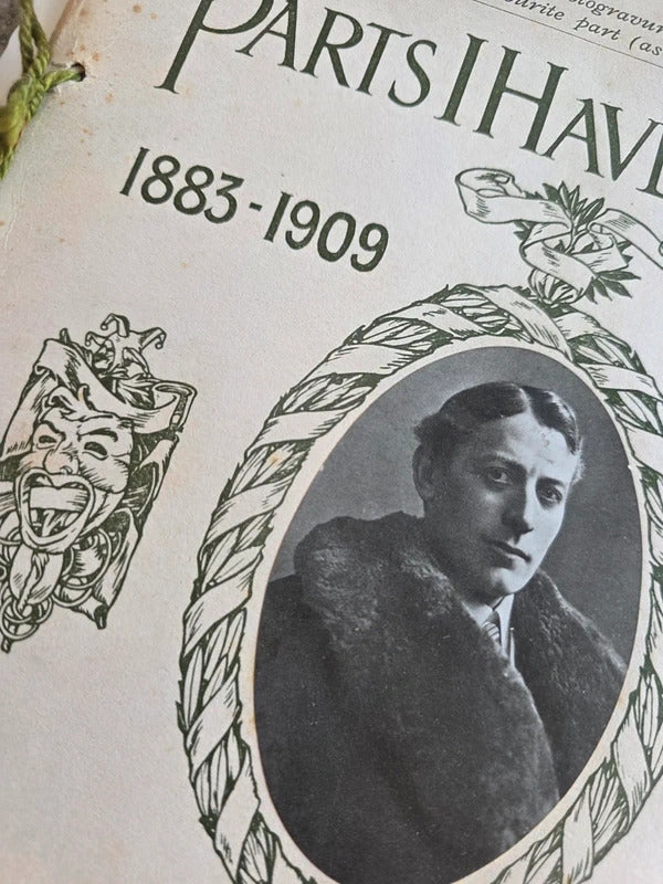 Antique 1909 Parts I Have Played Lewis Waller Actor Booklet 30 Photographs