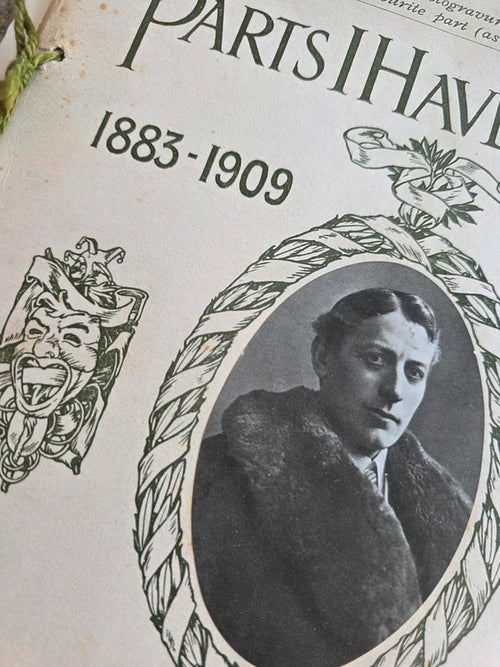 Antique 1909 Parts I Have Played Lewis Waller Actor Booklet 30 Photographs