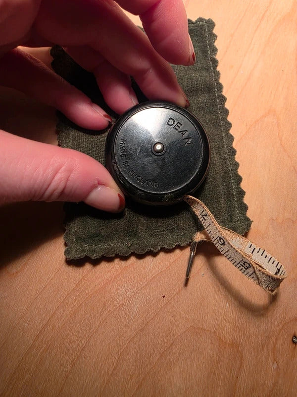 Vintage Dean Terrier Tape Measure – Made in England – 1930s Bakelite Sewing Tool
