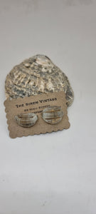 Vintage 1930s venetian glass clip on screw back earrings
