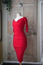 Load image into Gallery viewer, Vintage 1950s style dress original Laura Byrnes 2015 evening wiggle UK8
