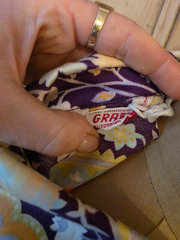 Vintage 1970s Psychedelic Floral Shirt – Famous Graff California