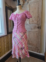 Load image into Gallery viewer, Vintage Y2K Italian Galliano-Style Newspaper Print Skirt approx UK 16
