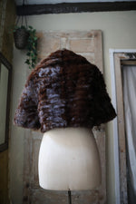 Load image into Gallery viewer, Vintage 1940s Mink Fur Coat – Dark Brown – Original Swing Cropped Evening Jacket

