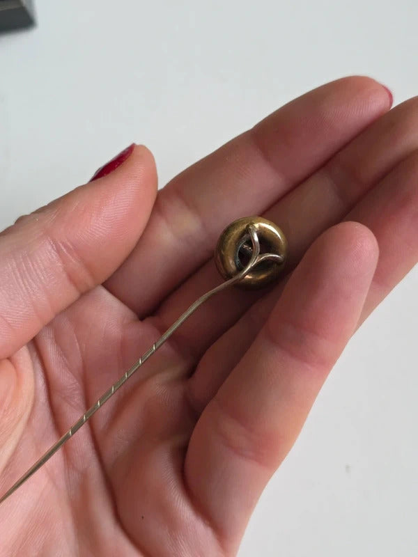 Antique Edwardian Gold tone Love Knot Stick Pin
