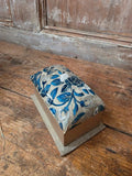 Victorian Silk Needlepoint Sewing Box / Trinket Box