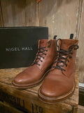 Nigel Hall Leather Lace-Up Boots uk8