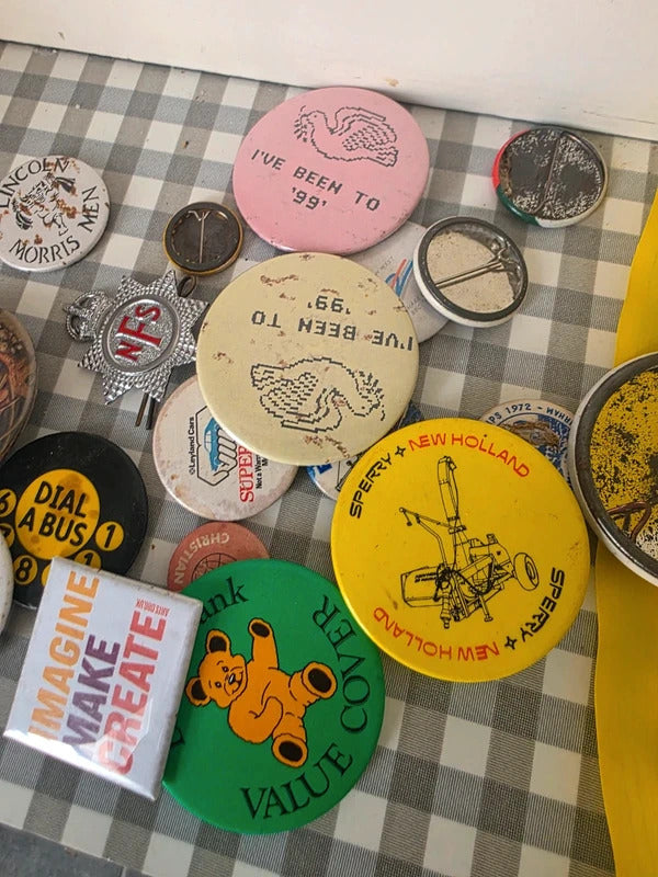 Vintage Pin Badge Job Lot – 1970s 80s 90s Mixed Collectable Badges