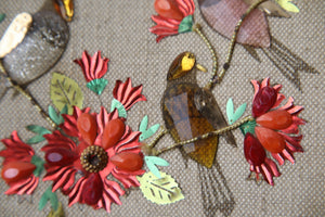 Vintage early 1950s bird purse - vintage 1950's bird bag - enid collins