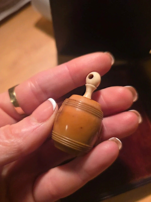 Antique Amber Tape Measure  Early 20th Century