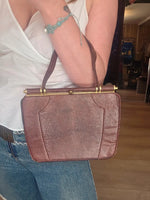 Load image into Gallery viewer, Vintage 1930s Lederer Handbags Russell &amp; Bromley Genuine Snakeskin Bag
