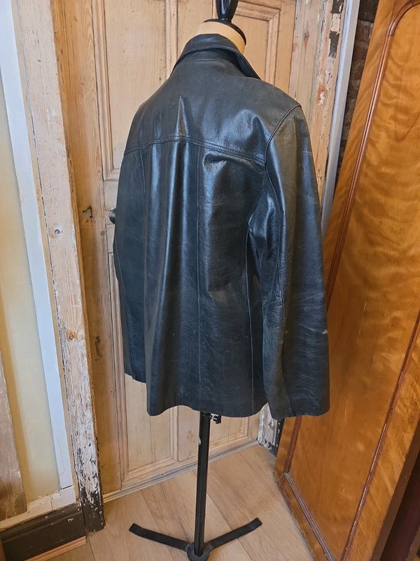 Vintage style Oakwood leather jacket - Made in London - XXL