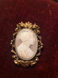 Victorian-Style Cameo Brooch – Classical Profile – c. late 19th / early 20th century