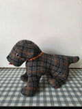 Vintage 1960s Weighted Fabric Dog Toy / Doorstop
