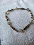 Vintage 1950s Swedish Sterling Silver Chalcedony Bracelet – Mid Century Scandinavian Jewellery