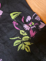 Load image into Gallery viewer, Vintage 1940s/50s jantzen black floral swimsuit pin-up bombshell
