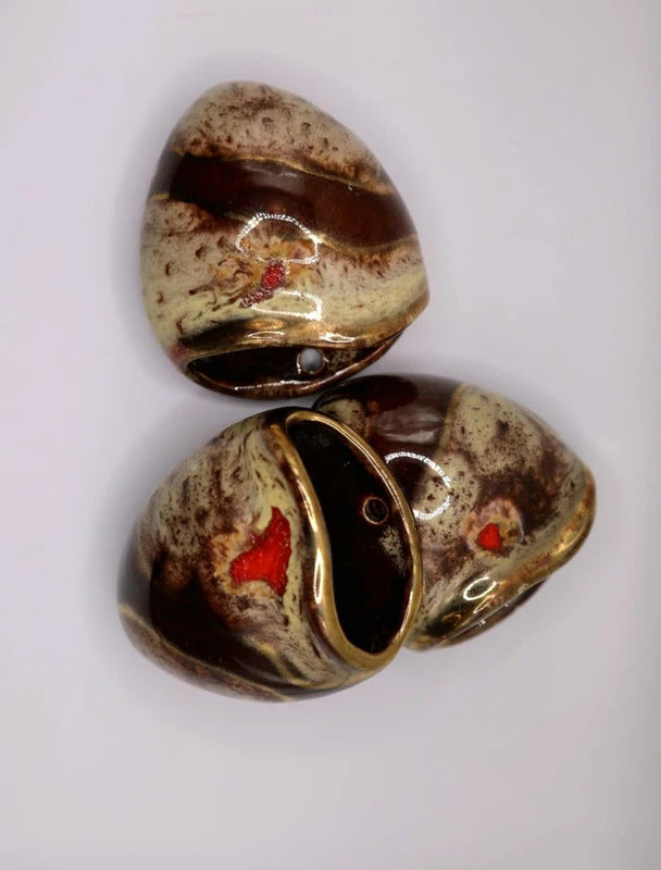 Vintage West German Pottery Mid-Century Wall Pockets – Trio