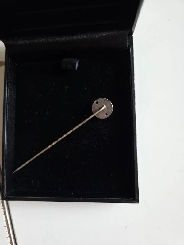 Antique Victorian Silver Football Stick Pin