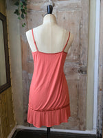 Load image into Gallery viewer, Vintage Y2K 2000s Coral Cami Dress with Bead Cut-Out Detail by Next - UK 12
