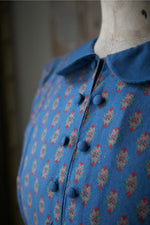 Load image into Gallery viewer, Vintage 1980s Laura Ashley Dress - Wool and cotton -folk print UK8/10
