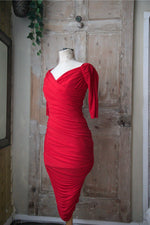 Load image into Gallery viewer, Vintage 1950s style dress original Laura Byrnes 2015 evening wiggle UK8
