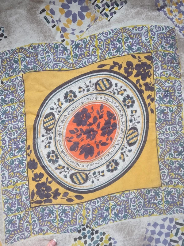 Vintage Per Spook Silk Scarf – Signed Designer Print