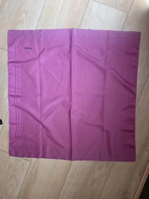 Vintage Pink Jacqmar Silk-Style Square Scarf