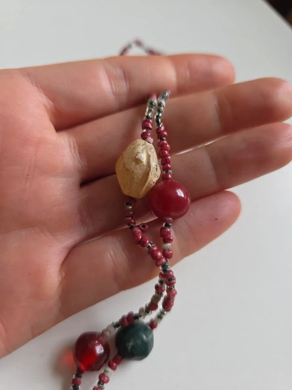 Vintage 1920s 1930s Neiger Brothers Beaded Necklace – Art Deco Czech Glass