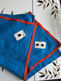 1930s Wool Felt Novelty Card Table Cloth – Playing Card Motif