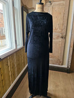 Load image into Gallery viewer, Antique Vintage 1930s Art Deco Black Backless Dress
