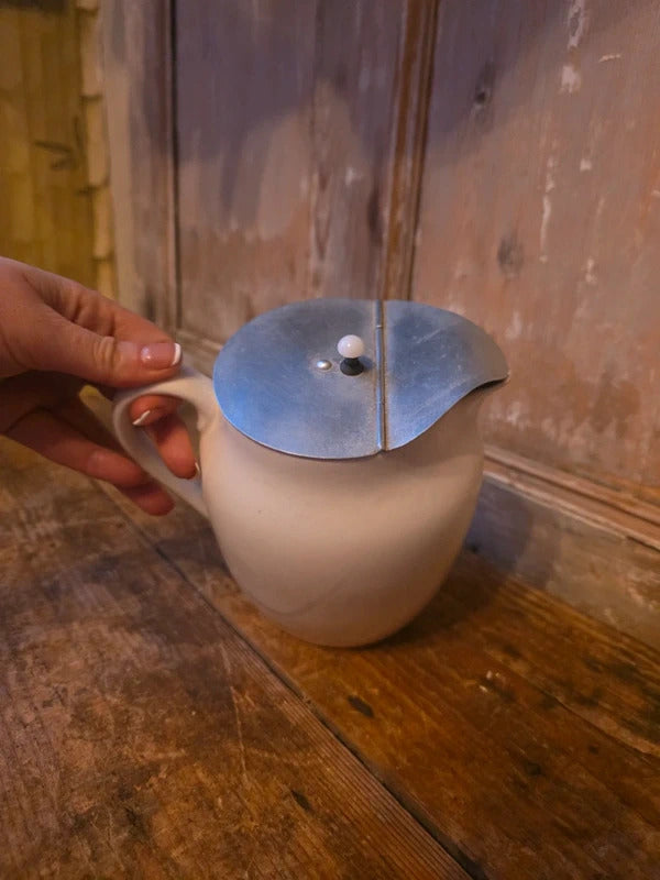 Vintage 1930s Gibson’s English Ironstone Jug with Lid