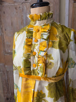 Load image into Gallery viewer, Vintage 1970s California The Look of Love Sunflower Maxi Dress – UK 14/16
