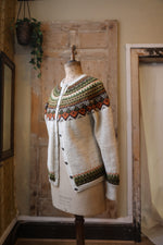 Load image into Gallery viewer, Vintage 1970s fairisle cardigan  - button down -  wool
