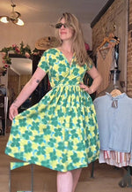 Load image into Gallery viewer, Vintage 1950s Cotton Fit And Flare Dress UK 8/10
