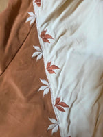 Load image into Gallery viewer, Vintage 1950s two-tone swimsuit strapless embroidered pin-up bathing suit
