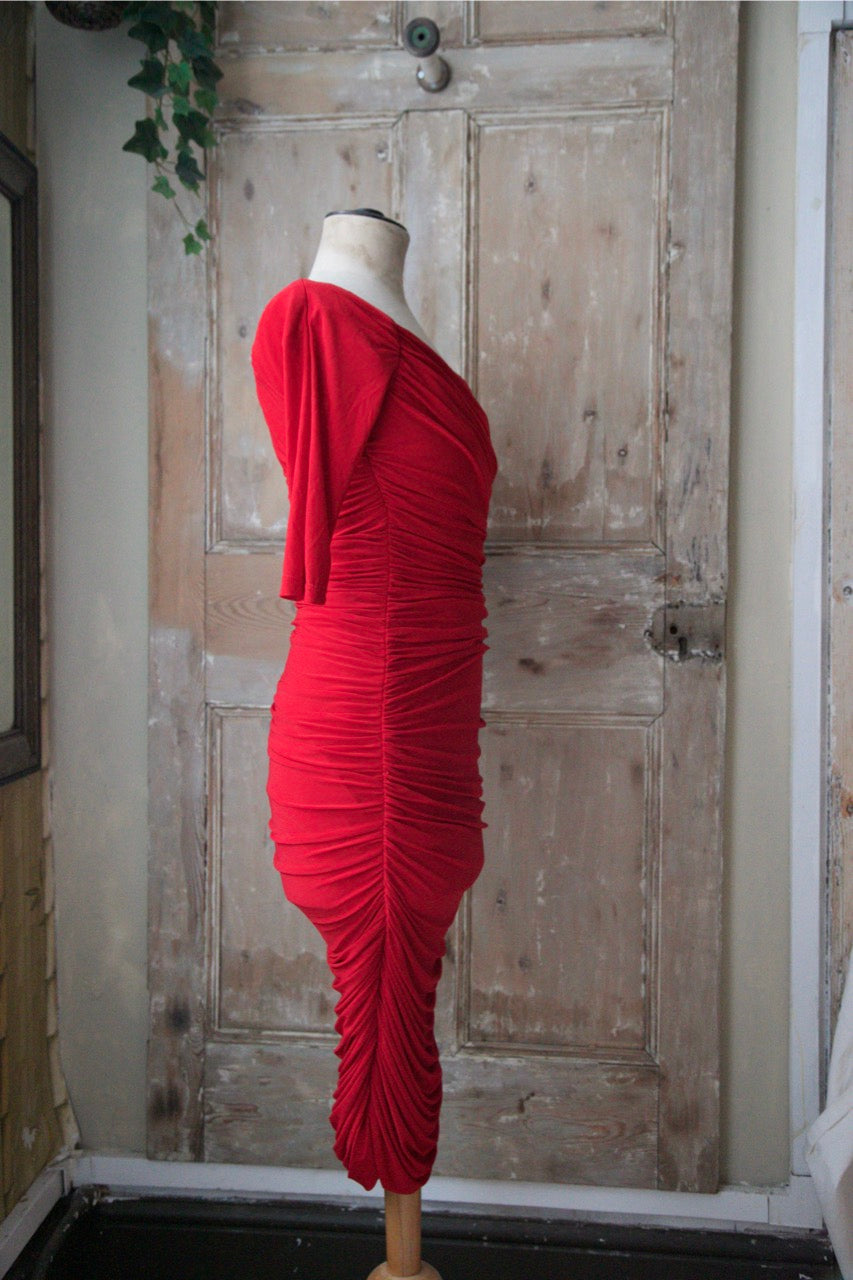 Vintage 1950s style dress original Laura Byrnes 2015 evening wiggle UK8