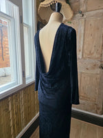 Load image into Gallery viewer, Antique Vintage 1930s Art Deco Black Backless Dress
