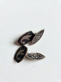 1930s Vintage Siam Silver Niello Cufflinks with Mythical Figure
