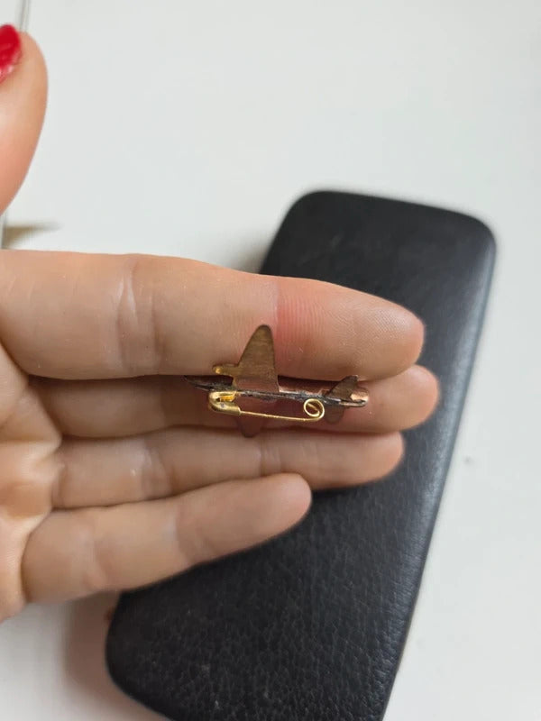 Vintage WW2 Sweetheart Brooch – Aeroplane Pin