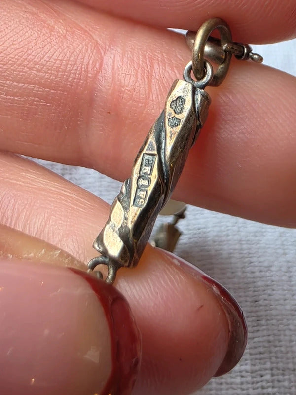 Vintage 1950s Swedish Sterling Silver Chalcedony Bracelet – Mid Century Scandinavian Jewellery