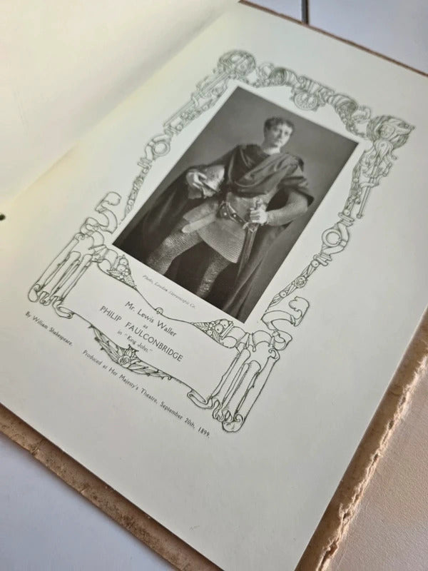 Antique 1909 Parts I Have Played Lewis Waller Actor Booklet 30 Photographs