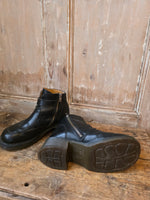 Load image into Gallery viewer, Vintage 90s Dr Martens Black Leather Ankle Boots UK 4 Y2K Grunge Festival
