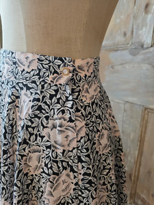 Vintage 1990s Aquascutum Circle Skirt in Sanderson Style Floral – UK 10
