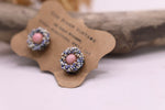 Load image into Gallery viewer, Vintage 1940s micro bead glass pastel bead clip ons
