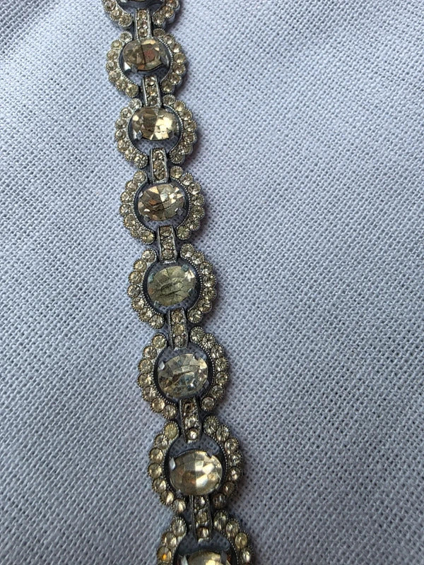 Vintage 1940s Paste Rhinestone Bracelet