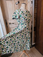 Load image into Gallery viewer, Vintage 1950s Sidgreene Dress – Original Fit &amp; Flare Cotton – Floral Print – UK 8/10
