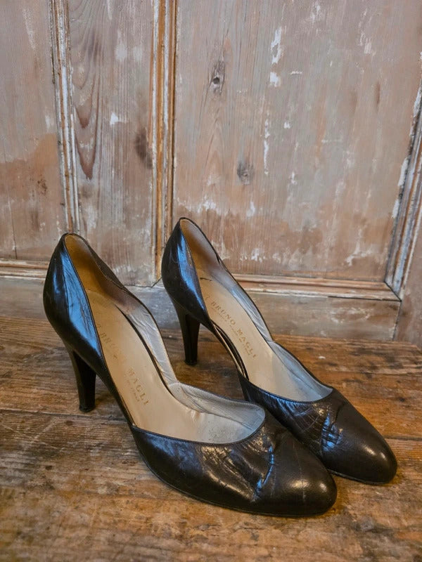 Vintage 1990s Bruno Magli Leather Heels – UK 5