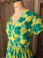 Load image into Gallery viewer, Vintage 1950s Cotton Fit And Flare Dress UK 8/10
