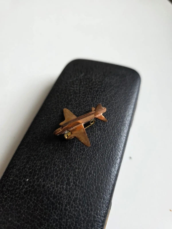 Vintage WW2 Sweetheart Brooch – Aeroplane Pin