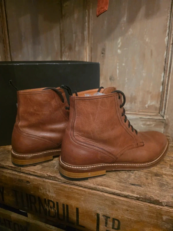 Nigel Hall Leather Lace-Up Boots uk8